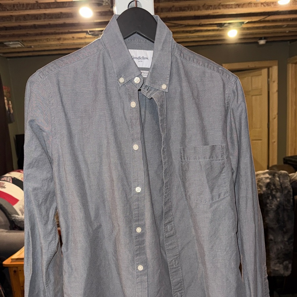 Goodfellow & Co Men's Charcoal Button-Down Shirt